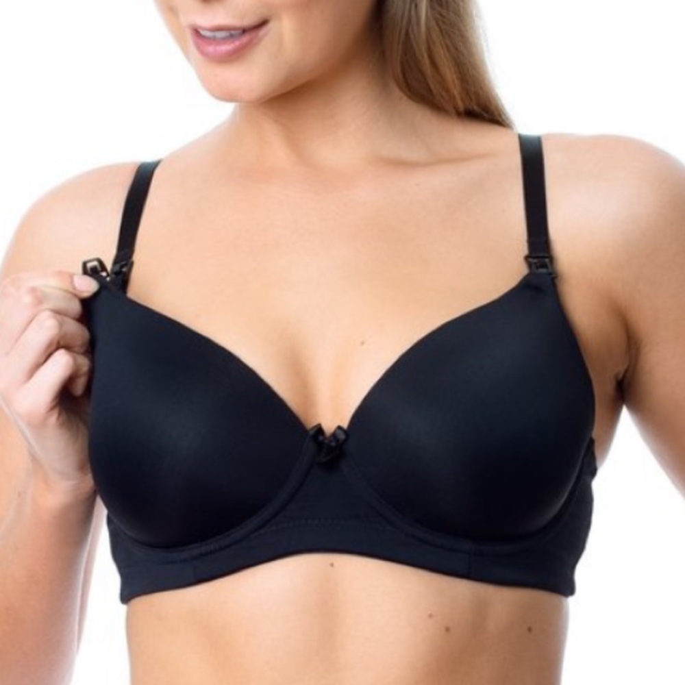 NWT Hotmilk Maternity Nursing Bra, Black, 36F